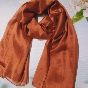 Áo dài lụa tơ tằm bôi nhiên