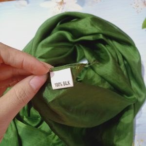 Áo dài lụa tơ tằm bôi nhiên