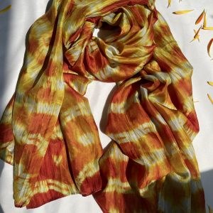 Áo dài lụa tơ tằm bôi nhiên